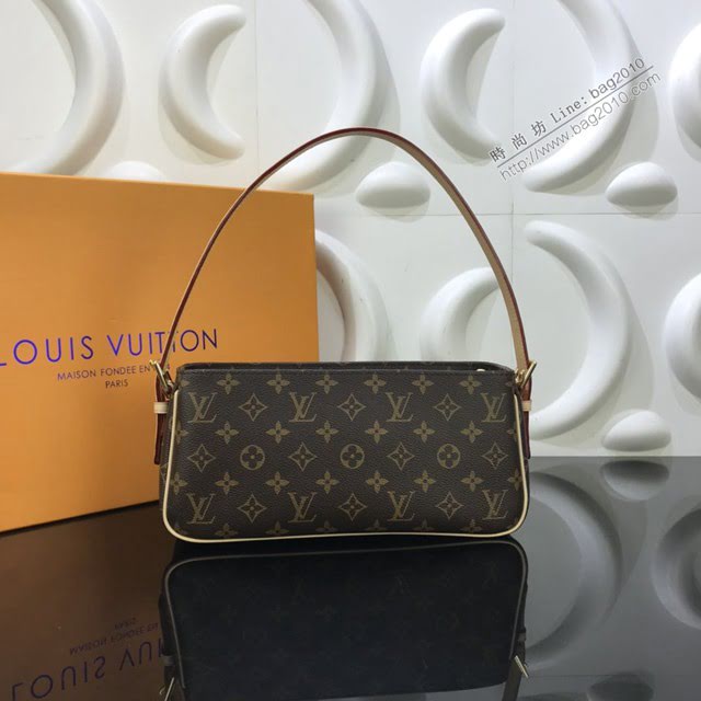 LV包包 LV新款女包 M51164 LV中古老花手提包 百搭時尚經典款 LV腋下包  ydh3733
